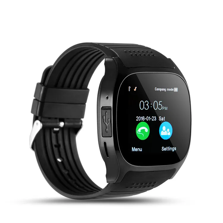T8 Smart Watch With Camera Music Player Facebook Whatsapp Sync SMS Smartwatch Support SIM TF Card For Android PHONE