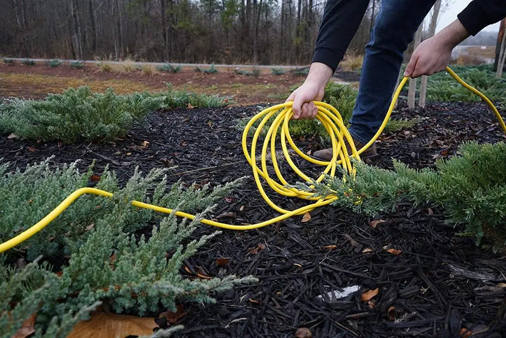 Американский провод 74100 12/3 100 футов SJTW желтый сверхмощный Удлинительный шнур с подсветкой удлинитель переменного тока