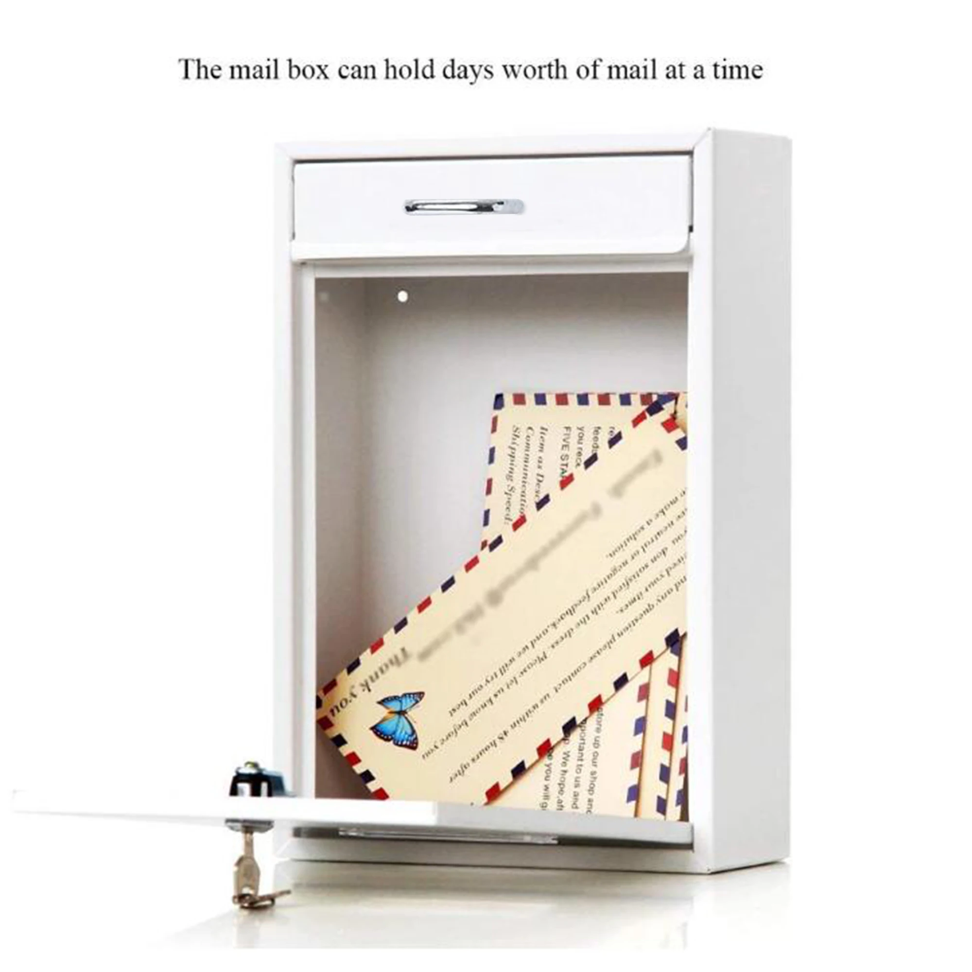 Современный открытый почтовый ящик для ворот, антиквариат, металлический водонепроницаемый Американский чугунный почтовый ящик