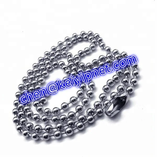1000 feet 2.4mm silver ball chain with 500 FREE connectors