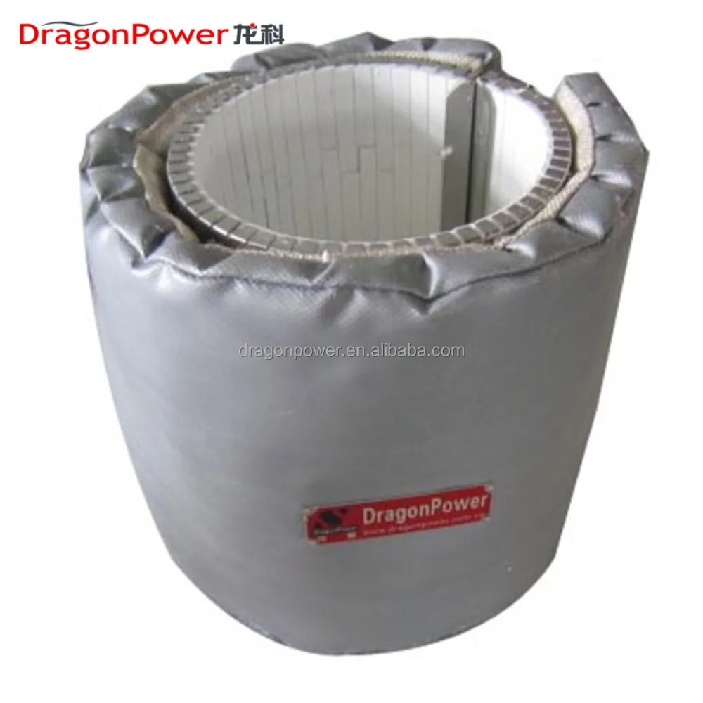 Industrial plastic injection mold machine insulation jacket for barrel heater