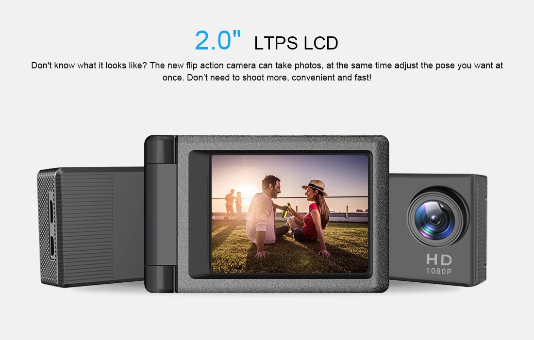 Full HD Sports DV camera Icatch chipset 1080P 12M photos mini wifi sport Action Camera