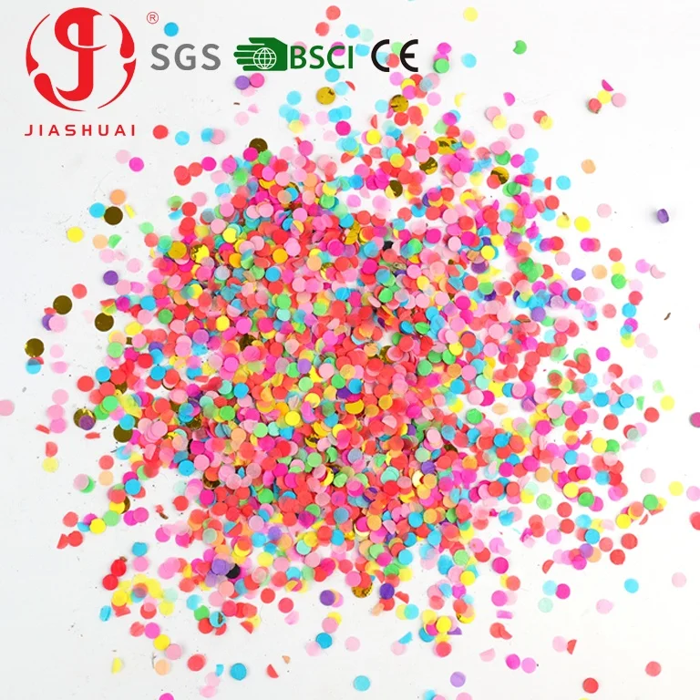 Wholesale Transparent Tube Mini Confetti Cannon Eco-friendly Paper Round Party Compressed Poppers