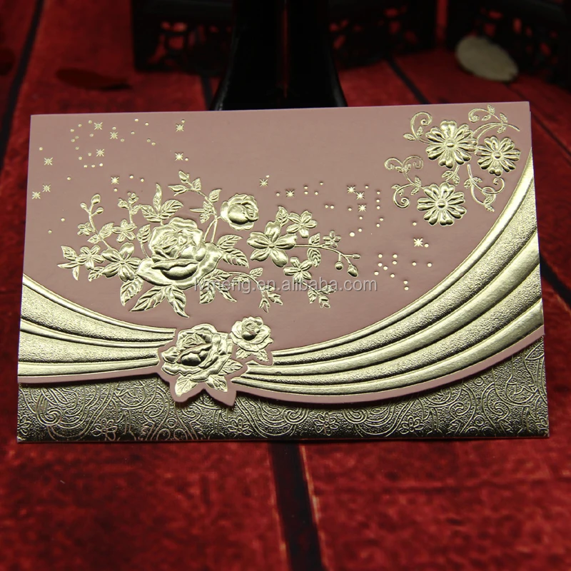 
2016 Customized wedding invitation card wholesale/ cheap price wedding card hot sale 