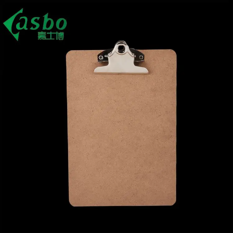 Custom Design Small Clipboards with Pen Office Supplies Paper Holder Wooden A5 MDF Clipboard