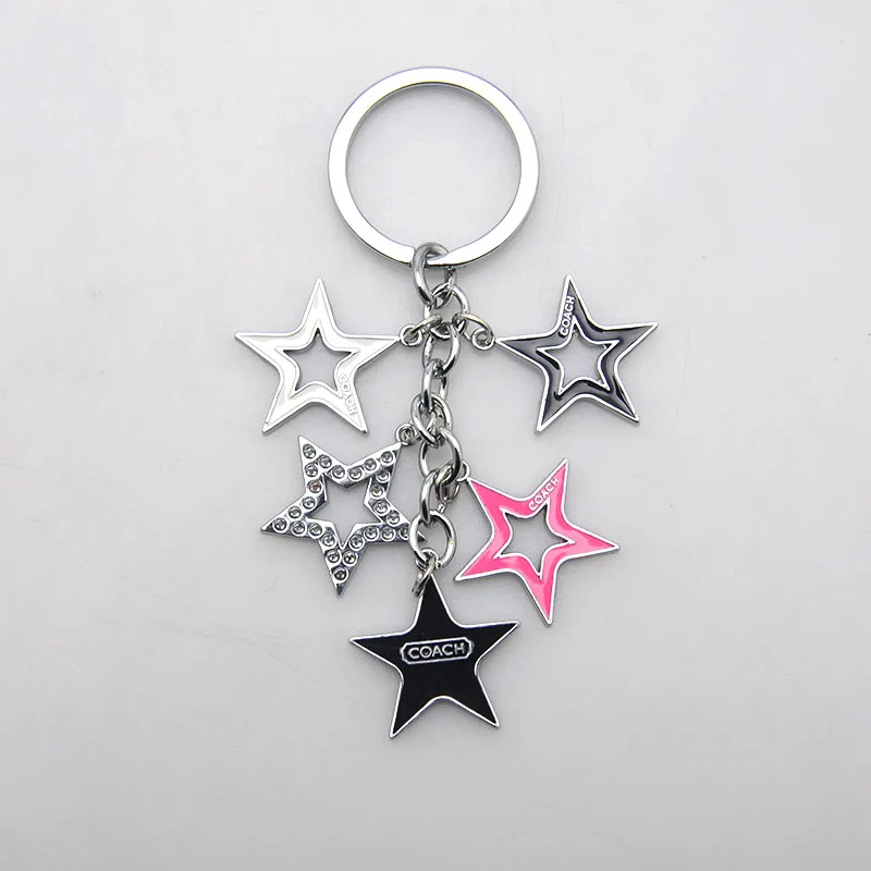 Звезда форма очарование зин сплава эмали брелок сделано в Иу