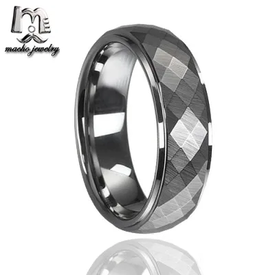 
Top quality black facets tungsten ring nice wholesale tungsten ring turkey 