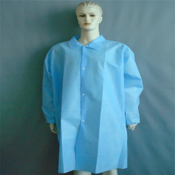 Hot Selling Surgical Disposable Non Woven Visitor Coat Factory