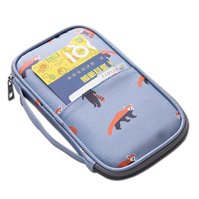 Travel Wallet RFID Blocking Passport Clutch Travel Document Organizer Vaccination Card Holder Passport Bag