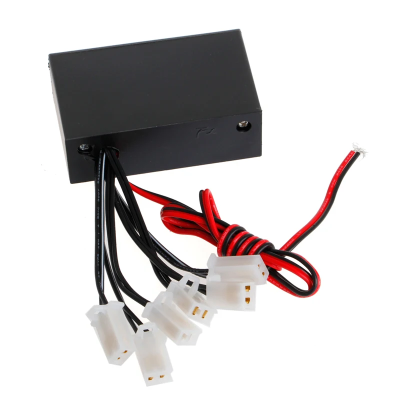 Free Shipping 6 Ways LED Strobe Flash Light Lamp Emergency Flashing Controller Box DC 12V Car