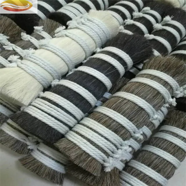 
Wholesale Making Brushes Bundles Double Drawn Natural Brown Horse Mane Hair Horse Hair 