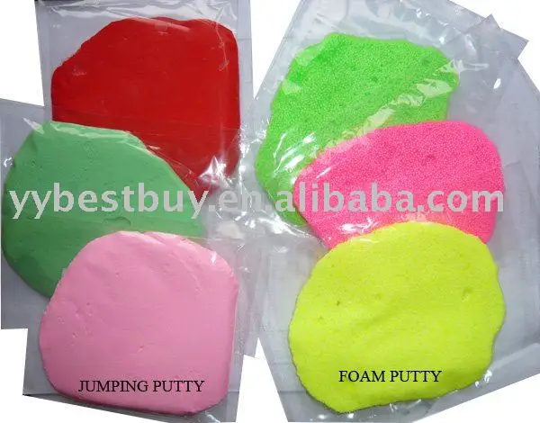 
bouncing play dough pearl putty/clay 