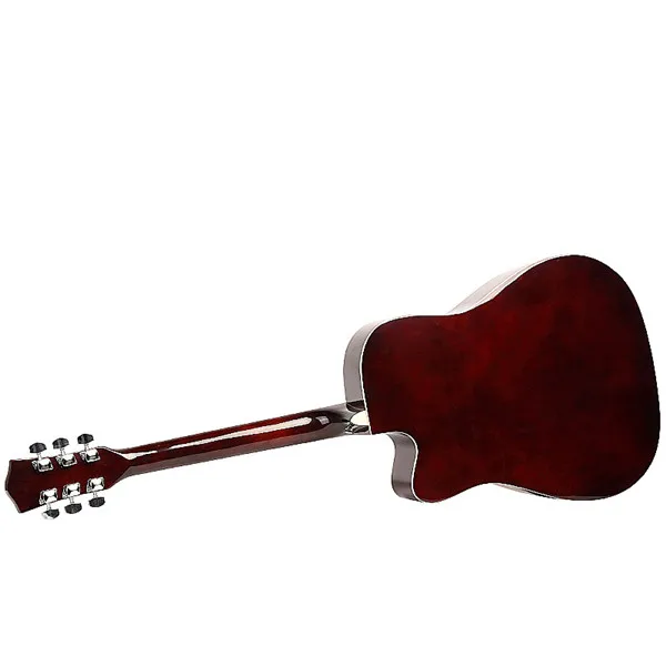 Full size OEM solidwood top folk guitar natural