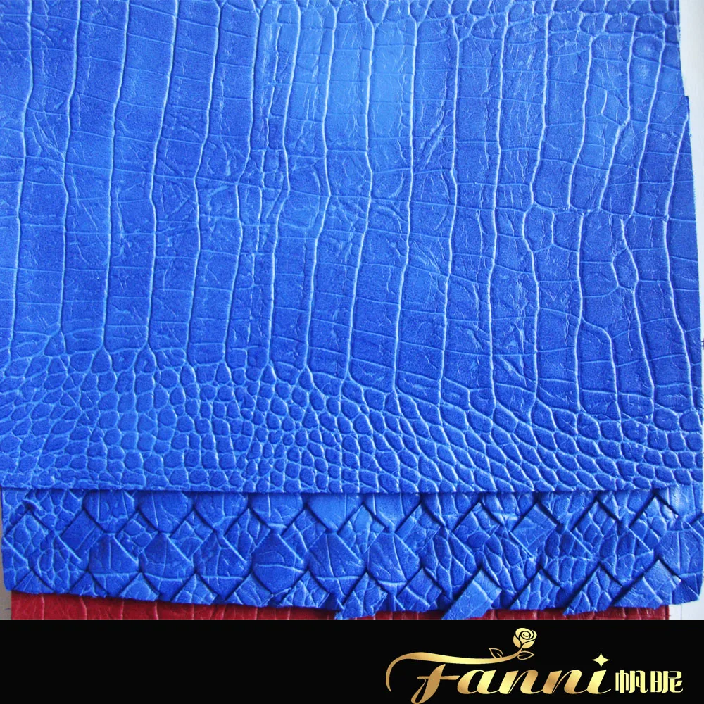 
glitter crocodile pu leather/Glitter Crocodile Skin PU synthetic Leather 