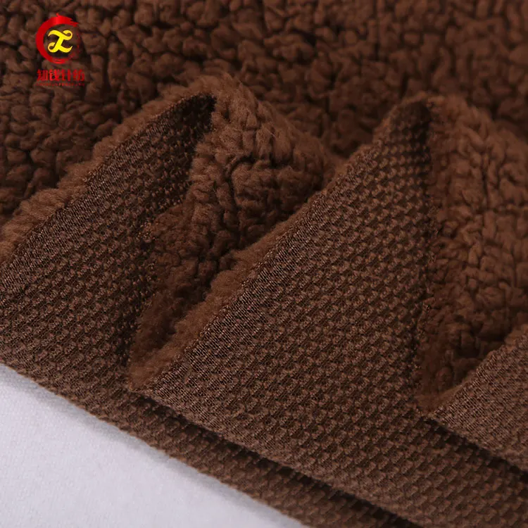 High quality shu velveteen sherpa fleece textile fabric for garment