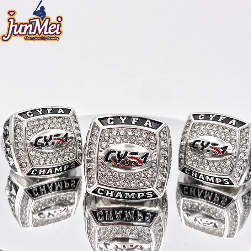 championship sports rings silver california youth football league custom championship rings for football teams