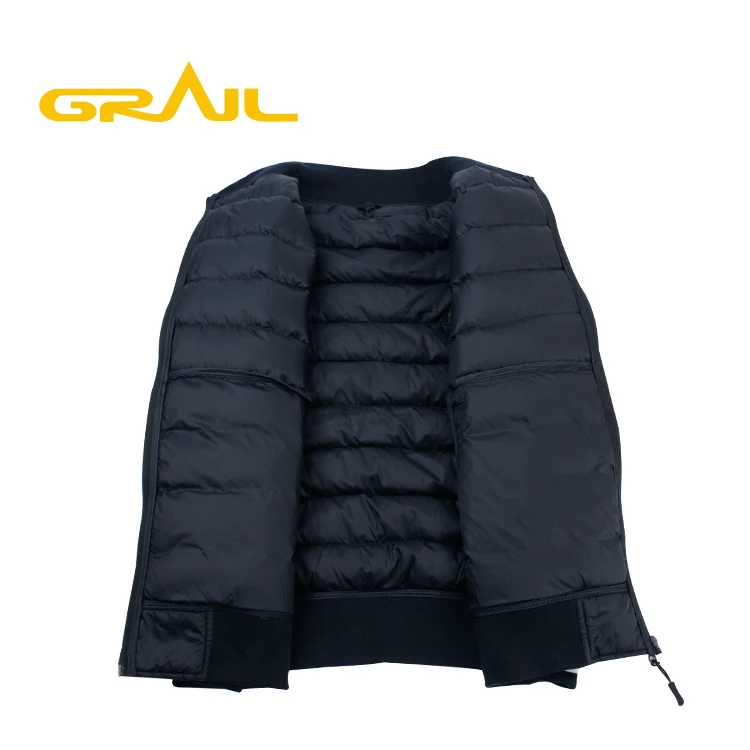 Online shopping soft warm european nylon foldable down jacket for men clothing