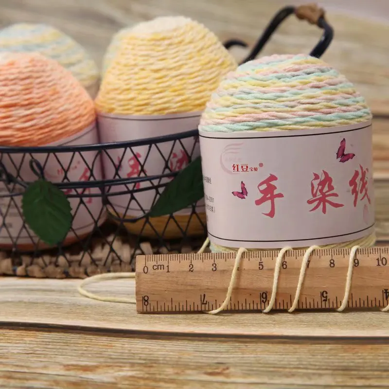 Мягкая пряжа для вязания крючком из молочного хлопка, Детская Пряжа для ниток, ручная вязка