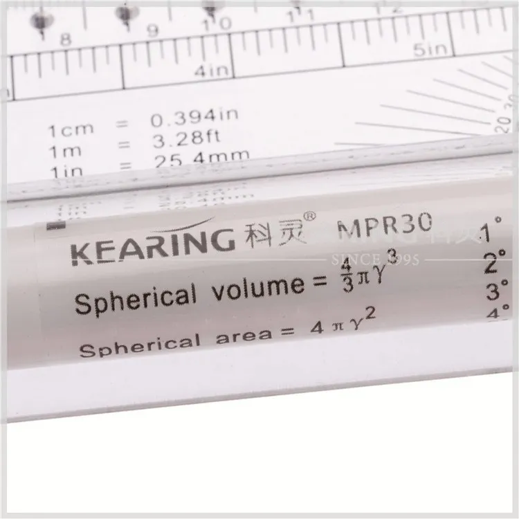 Kearing Parallel rolling ruler with 30cm&12' length, high quality rolling scale ruler for sewing engineer market #MPR30