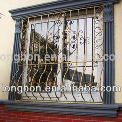 Top-selling modern iron window grill design