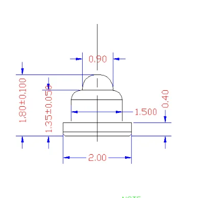 Sell like hot cakes height 1.8 mm miniature brass pogo pins 2mm pogo pin
