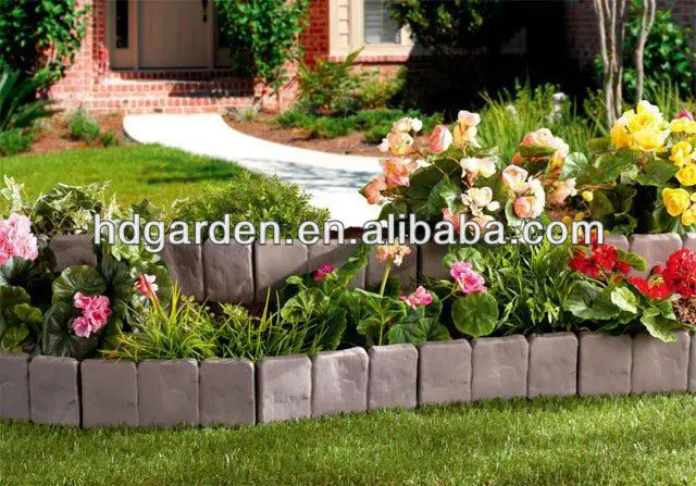 Stone look Plastic Small Fence