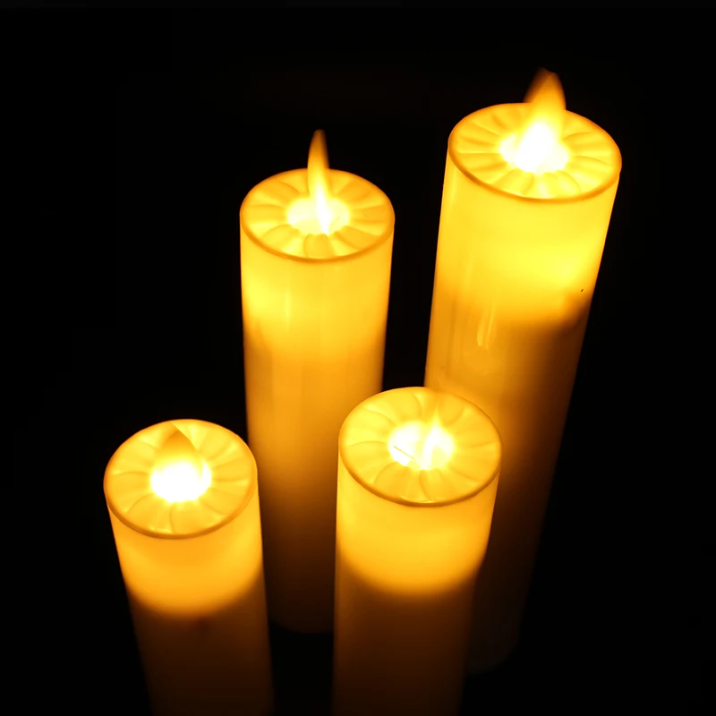 
NEW Most Realistic LED Moving Wick Flameless Electronic small wax led candles 