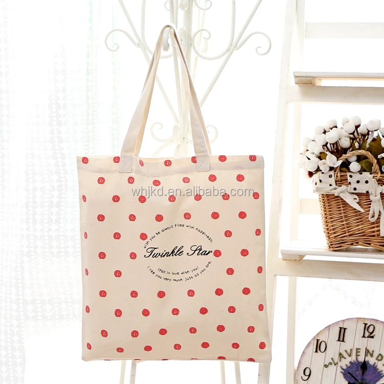 Best quality designer cotton promotional shopping bag calico bags india