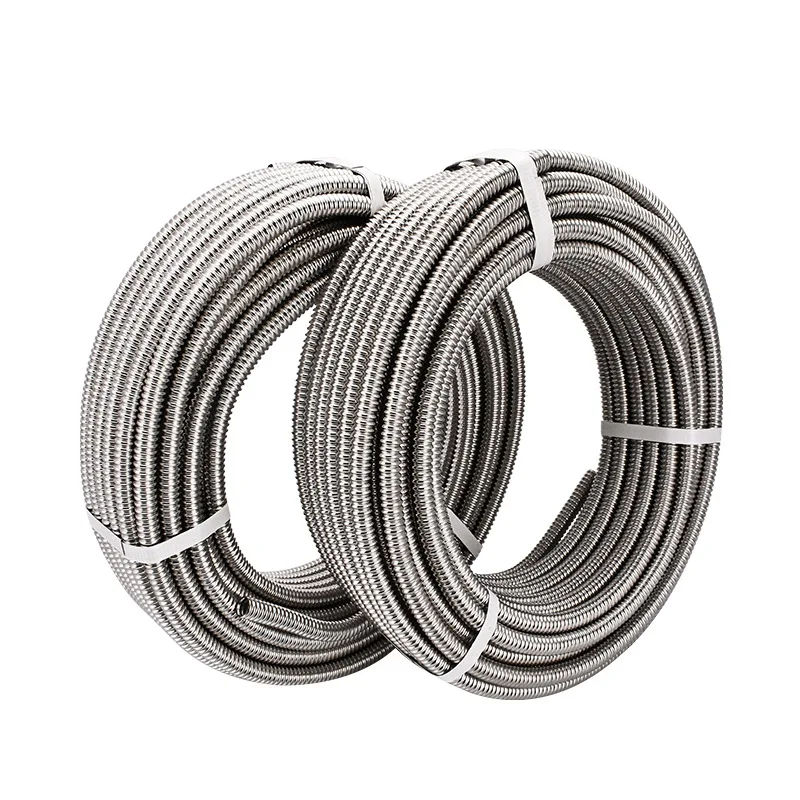 201/304/316 SS stainless steel corrugated yellow cooking gas hose