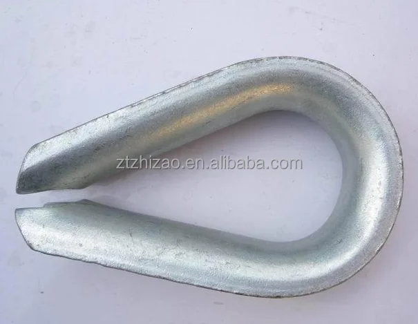 
China hot-selling Hot dip galvanized capel wire rope thimble 