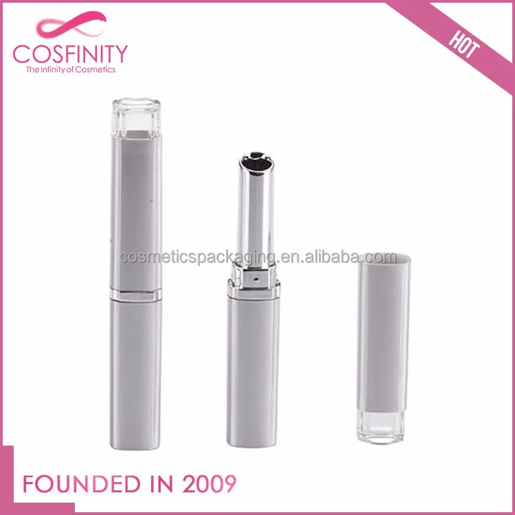 empty makeup bottle packaging luxury slim lipstick case colorful unique lip balm container