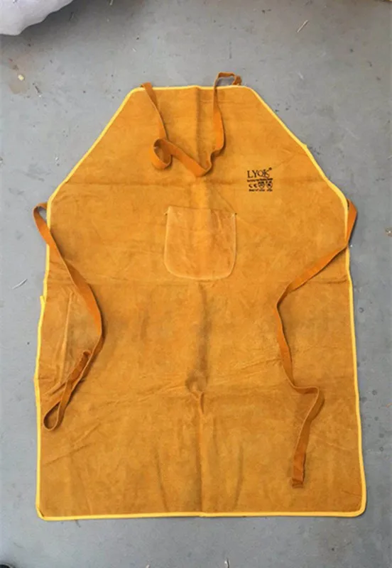 Leather Welding Apron Heat Resistant Heavy Duty Stain Resistant Wear resistant