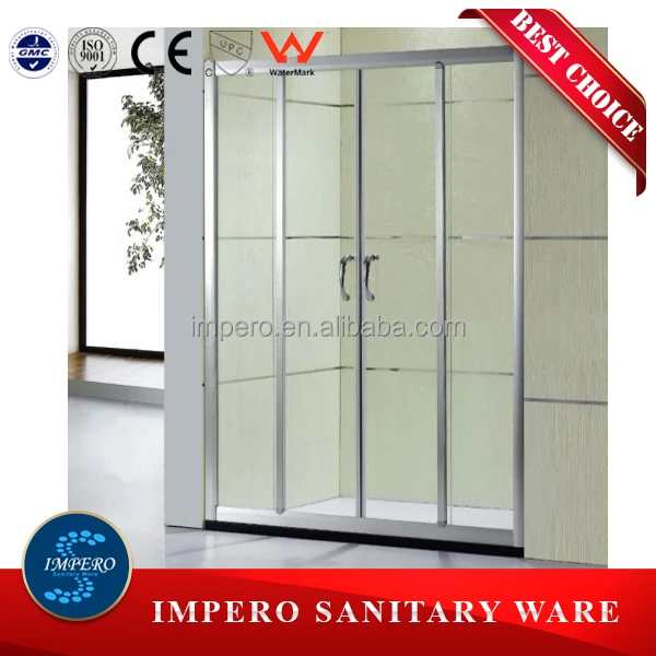 New design modern sliding tempered glass corner shower cabins and price
