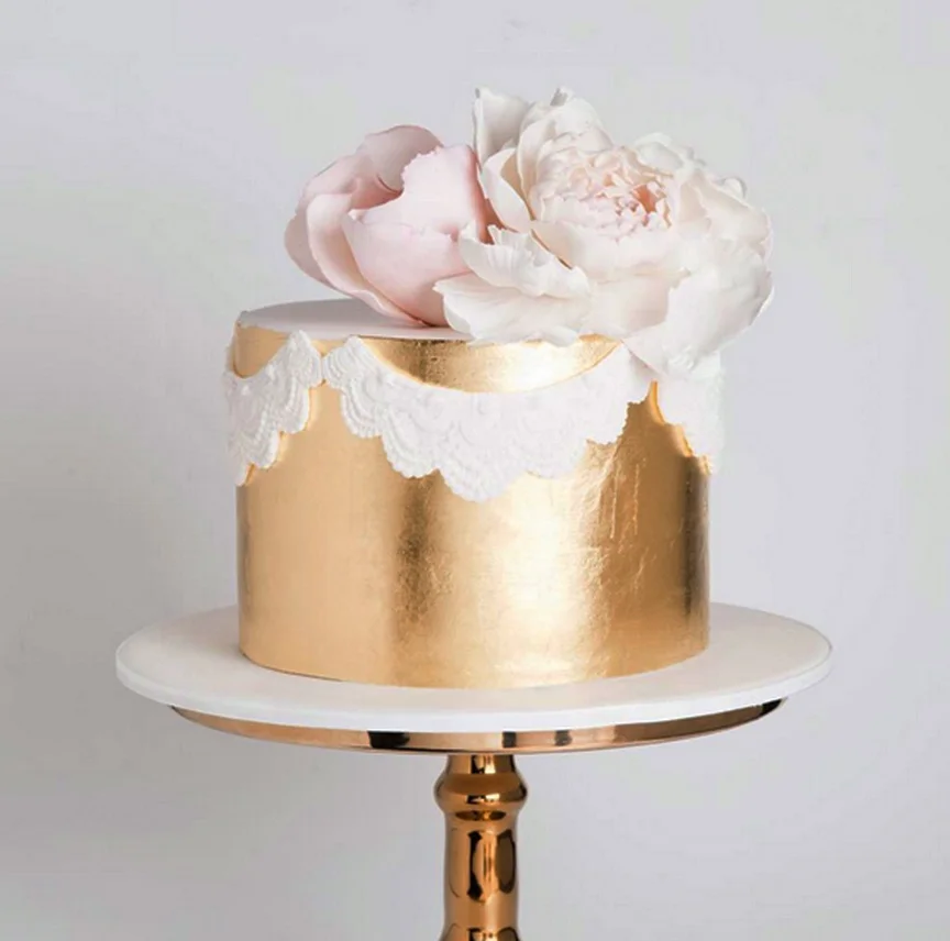 
High quality Factory wholesale 24k edible gold leaf for cake decoration 