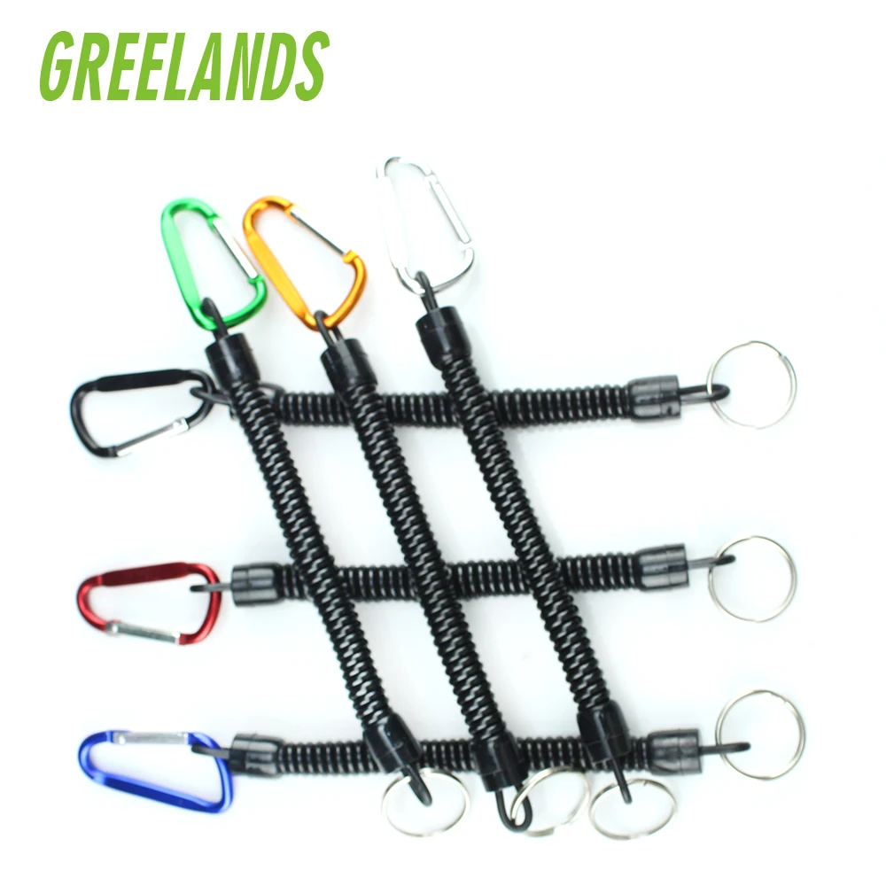 
Colorful Safety Rope Wire Coiled Tether for Pliers Grippers Chinese Fishing Tackle Tools Custom Lanyards Fishing Accessories 