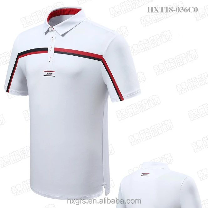 
WHITE shirt embroidered short sleeve polo t shirt golf clothing polo golf shirt 