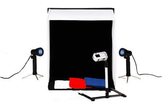 
Portable 40cm Mini Photo Studio Lighting Kit Tent With 2pcs Softbox 40cm 