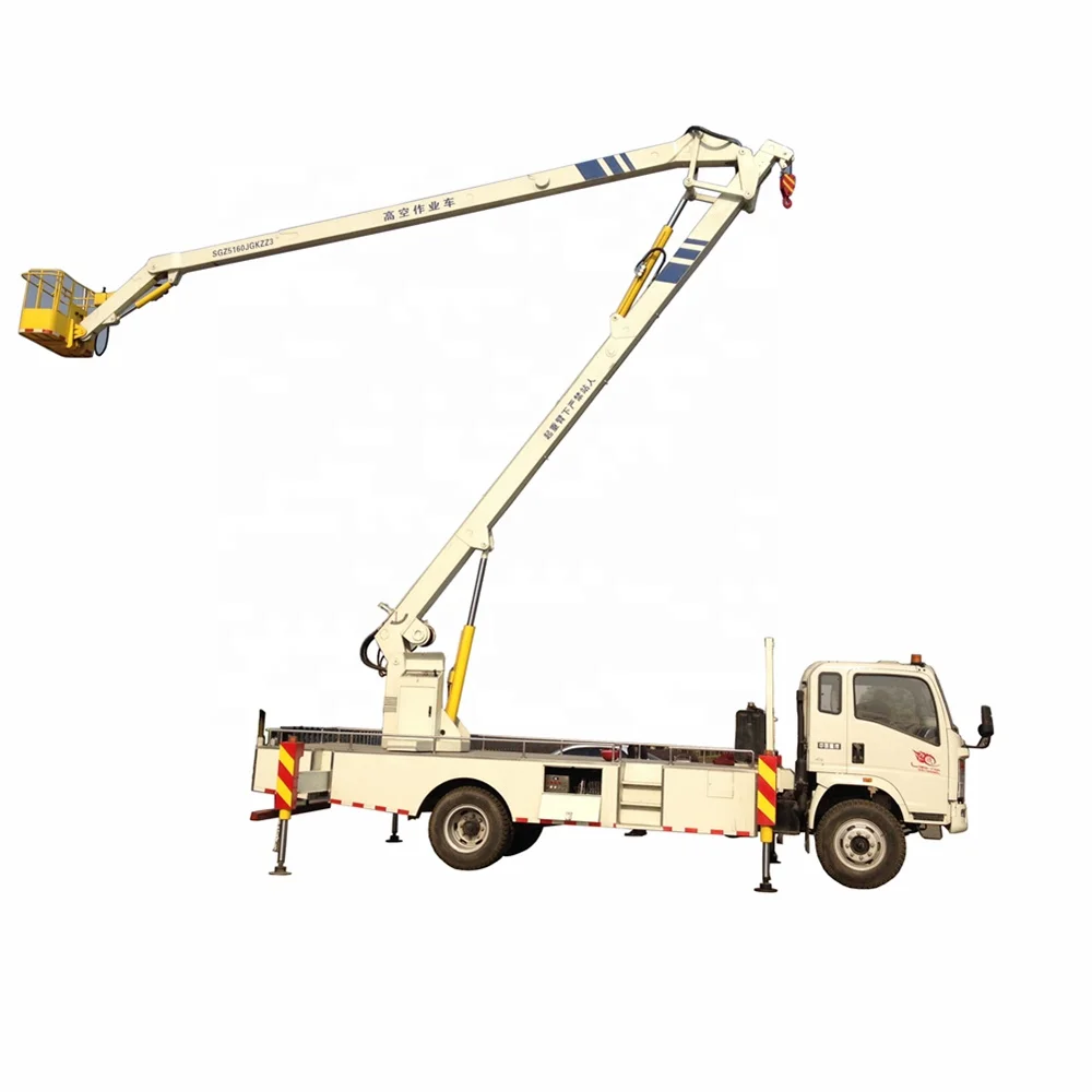 High Altitude Aerial Working Platform Truck 12m 14m Cherry Picker Truck  for sale