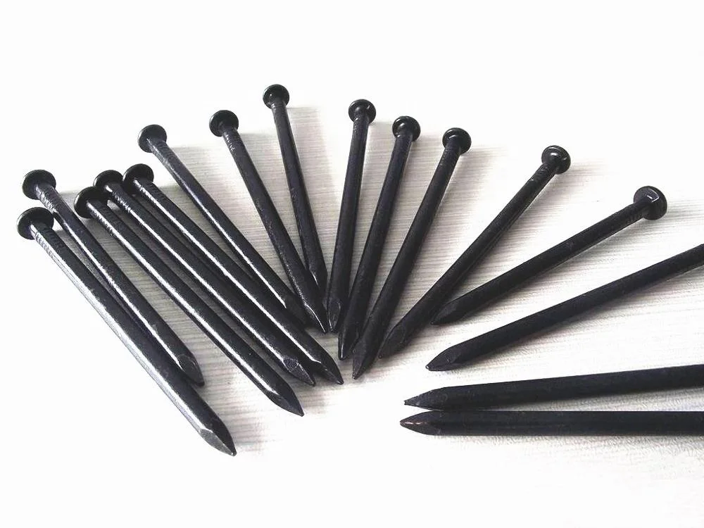 Hardened black concrete nails with factory price