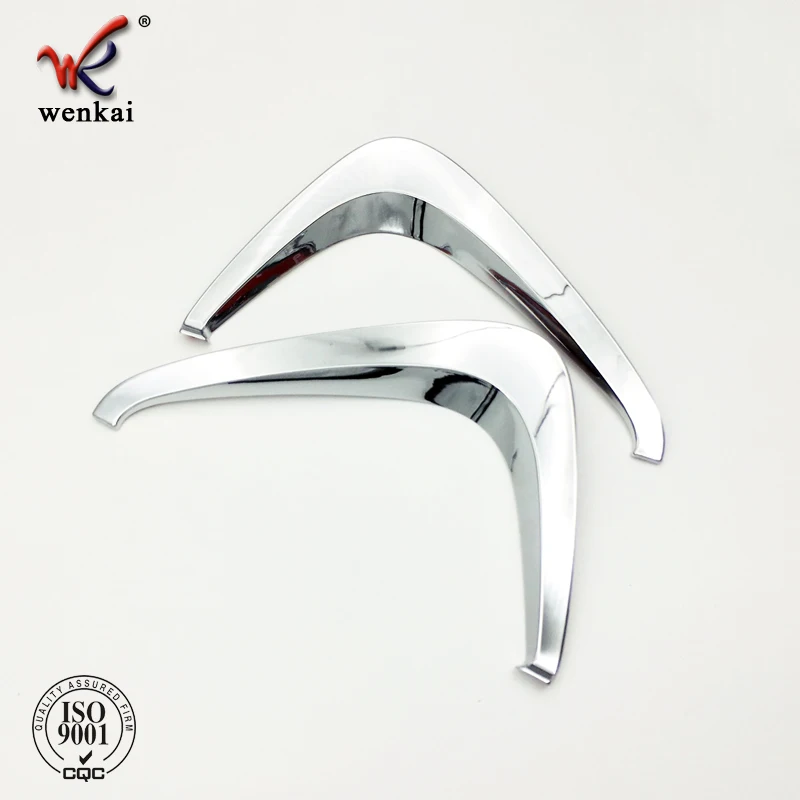 Car Accessories ABS Chrome Front Fog Light Eyebrow Cover Garnish Trim For Toyota Prius 50series Parts 2016 2017 2018