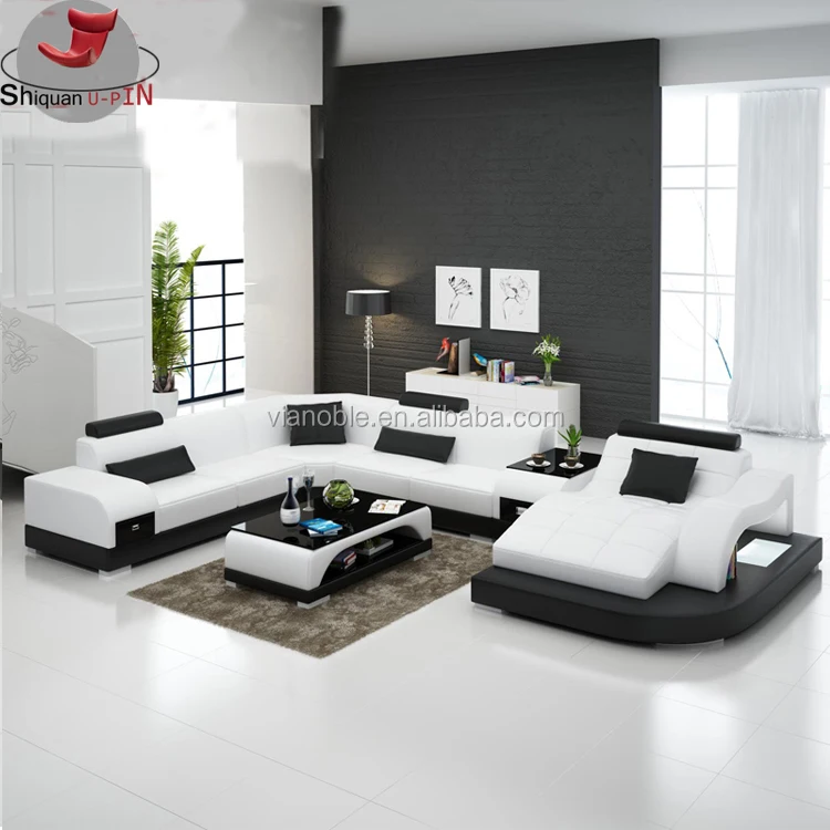 
Leather sofa Living Room modern furniture set sofa 