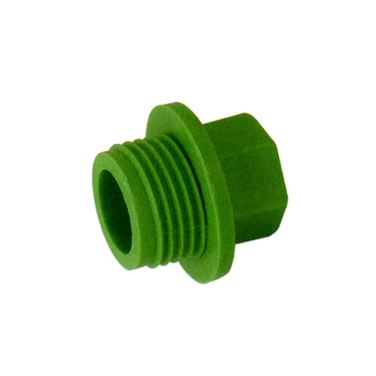 plastic PPR Screwed Threaded Water Pipe Fittings Plug