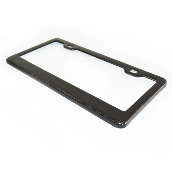 Welcome Custom Carbon Fiber Car License Plate Frame With Logo