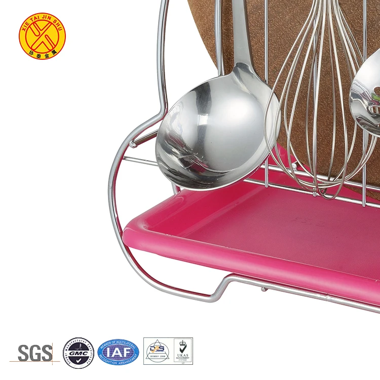 Multipurpose kitchen storage chrome metal stainless steel chopstick spoon holder knife and fork holder