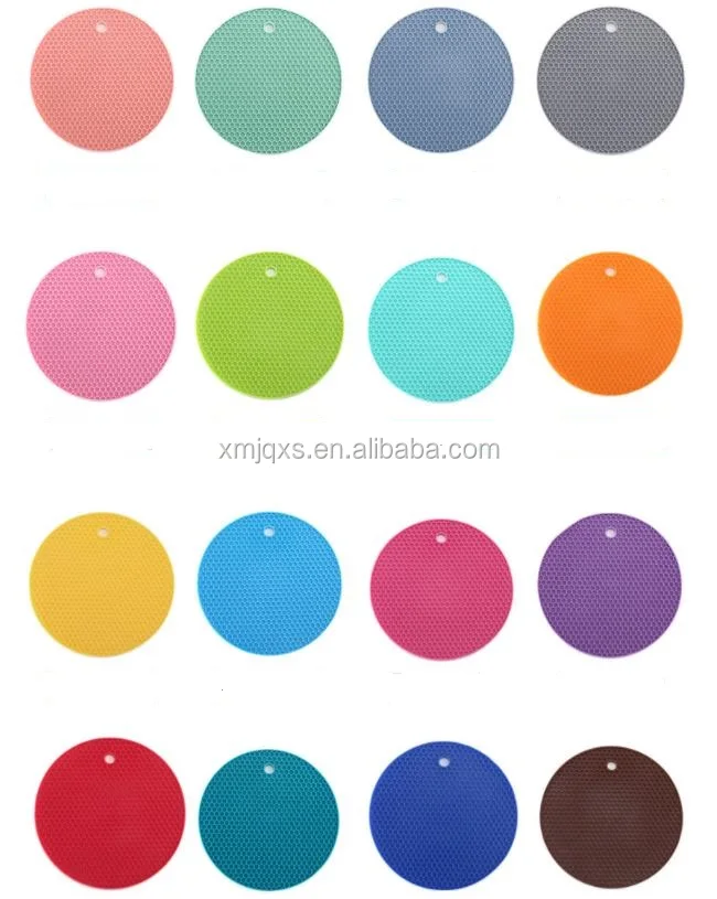 Factory directly selling  silicone pad  honeycomb style Heat Resistant silicone pot holder