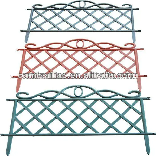 decorative plastic garden fence/firm and colorful plastic mesh fence