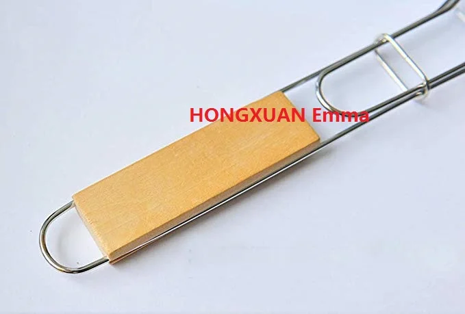 BBQ Charcoal Grilled Fish Rack/Stainless Steel BBQ Fish Grill Basket