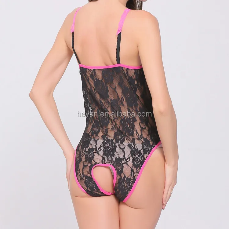 Cheap open nipple buster hot fashion show lace sexy lingerie