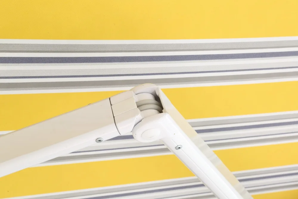 3x2.5m Wall Bracket Reinforce Aluminum Retractable Garden Awning