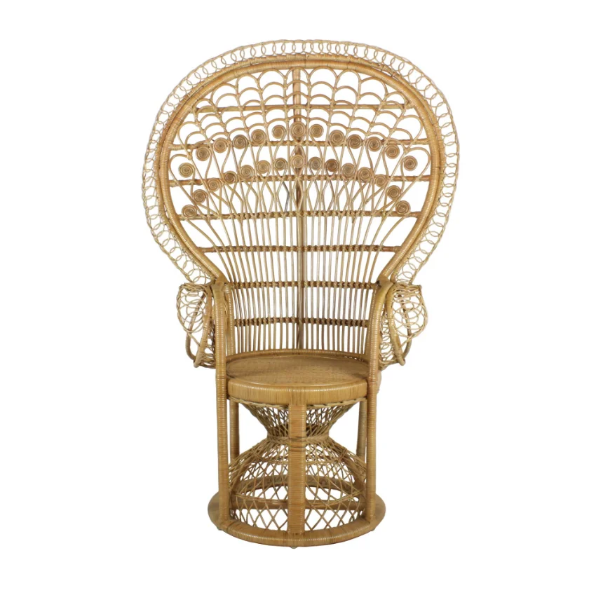 
Natural Wicker Rattan Peacock Chair 